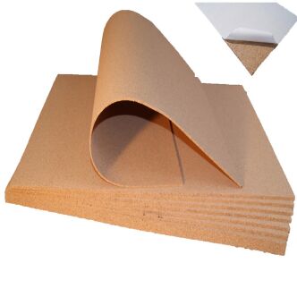 Dalles en liège adhésif 3 mm -à grain fin