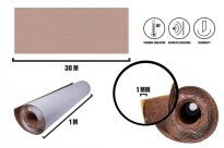 Rouleau de liège adhésif 1 mm (1mx30 m) - à grain fin - 5
