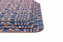 Sous-bock en liège rectangulaire bleu - 3