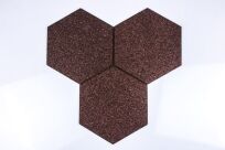 Tableau autocollant du liège Hexagon Negro - 3