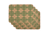 Sous-bock en liège rectangulaire vert - 3
