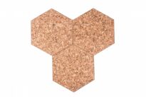 Tableau autocollant du liège Hexagon Decorative - 3
